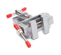 Tornillo de banco en miniatura hecho de aleación de aluminio, estabilidad y portabilidad, ideal para trabajos de detalles finos en varios ajustes