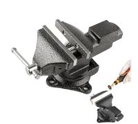 Tornillo de Banco Giratorio 360°, Mordaza de Mesa Tornillo de Banco de Trabajo Sargentos Carpintero con Almohadillas Antideslizantes/Guantes, para Carpintería, Electrónica y Trabajo con Metales