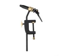 Tornillo de banco para atar moscas con mecanismo giratorio y abrazadera C, tornillo de banco de metal para montaje de aparejos en mesas de hasta 35 mm de grosor (1 herramienta B)