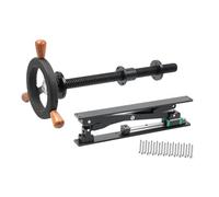 Tornillo de banco para patas - Tornillo de banco resistente con volante, tornillo de banco para carpintería de hierro fundido fácil de instalar para banco de trabajo, taller, garaje black