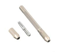 Tornillo de banco para reparación de relojes y relojes, soporte ajustable de 0 a 3,1 mm con vástago hexagonal, herramienta de acero plateado para tallado en el hogar, Jewe