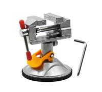 Tornillo de banco portátil Mini banco de mesa eléctrico pequeño, tornillo giratorio(Black)