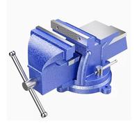 Tornillo de banco resistente de 48 pulgadas, tornillo de banco de grado industrial para carpintería, conductos de corte y aserrado, capacidad de 5 pulgadas, herramienta duradera y versátil