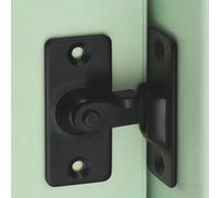 Tornillo de bloqueo de puerta de seguridad de acero inoxidable en ángulo recto de 90 grados, utilizado para valla de madera, puerta y ventana, cerradura de puerta corredera de seguridad (black)