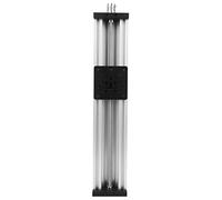 Tornillo de Bola de Mesa deslizante de Escenario Lineal Manual, Mesa Lineal deslizante de Tornillo Máquina de Grabado de Impresora 3D de Aleación de Aluminio Negro/Plateado(350Mm-Plata)