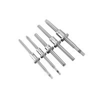 Tornillo de bola en miniatura SFKR0801 mecanizado SFKR0801 60 80 100 120 150 180mm C7 tornillo de bola con tuerca de bola única for piezas(140mm)