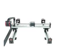 Tornillo de bola motorizado, carril guía lineal, XY, etapa de movimiento, corredera de mesa, motor, máquina de grabado, impresora 3d((Y-350mm) x2,(X-700mm) x1)