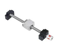 Tornillo de bolas anti-juego DFU2005 150-1000 mm Tornillo de bola Doble tuerca a Set Tuerca acoplador para procesamiento final para servomotor paso a paso (350 mm)