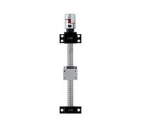 Tornillo de bolas antiretroceso Piezas de máquina CNC Juego de husillo de bolas enrollado - Juego de husillo de bolas laminado extremo mecanizado + tuerca de brida + carcasa DSG16h + BKBF/EKEF/FKFF12