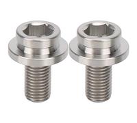 Tornillo de brazo de manivela de bicicleta pernos aleación de titanio hardware de fijación duradera de alta resistencia para bicicleta plegable brombton 2 unids ligero inoxidable