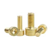 Tornillo de cabeza Allen de latón,Tornillo de máquina Allen,Tornillos Allen de rosca métrica,Tornillos de cabeza redonda, oro, M3x30 mm, 20 unidades