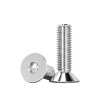 Tornillo de cabeza avellanada hexagonal de acero inoxidable 316 A4-70 DIN7991 M3 M4 M5 M6 M8 M10 sujetador de perno Allen(30mm,M8 5pcs)