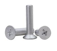 Tornillo De Cabeza Avellanada/plana DIN965 Aleación Aluminio 6063 M1.7 M2.5 M3 M4 M5 M6(M2.5X16 100PCS)