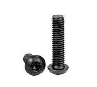 Tornillo De Cabeza Botón Hexagonal, M4-M6 Acero Al Carbono Grado 10,9, Redondo, for Bicicleta Carretera, Motocicleta Montaña, 10-20 Piezas(5mm,M4 20pcs)