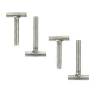 Tornillo de cabeza en T, 4 piezas M8 30~150 mm Tornillo de sujeción varilla roscada en forma T GB37 304 ranura acero inoxidable(M8*70mm)