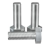 Tornillo de cabeza hexagonal de 3/8-16 x 1-1/4 pulgadas (5/8 a 7 pulgadas opcional), acero inoxidable 18-8 (304), totalmente roscado, 10 piezas