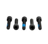 Tornillo de cabeza hexagonal de acero al carbono negro de alta resistencia grado 12.9, M2~M8, con recubrimiento parcial de adhesivo azul.(180 Dispensing,M2x12mm-50pcs)