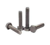 Tornillo de cabeza hexagonal exterior de titanio puro TA2, M2.5, M3, M4, M5, M6, M8, M10, M12, M14, M16, longitud de 10 a 50 mm, 1/5 piezas(50mm,1pc M8)