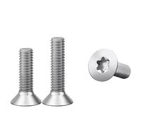 tornillo de cabeza hexagonal interno, Tornillos Torx de cabeza plana avellanada GR2 titanio ISO14581 M1.6-M4 (varios tamaños) Paquete 10(M3 x 16mm)