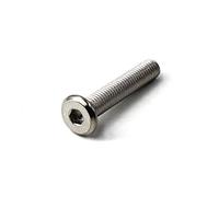 Tornillo de cabeza hexagonal plana M8x30 304 de acero inoxidable para muebles (paquete de 20)