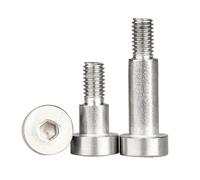 Tornillo de cabeza hueca con forma de hombro, 1 pieza M4 SUS304 tornillos de hombro cabeza casquillo hexagonal acero inoxidable pernos rodamiento(14mm,M4-D5mm)