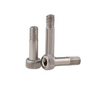 Tornillo de cabeza hueca con forma de hombro, 5 uds M2 -M4 grado 12,9 tornillos con cabeza de copa hombro hexagonales internos(Silver,M2x8mm)
