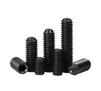 Tornillo de cabeza hueca hexagonal con punta de copa, tornillo prisionero M2 M3 M4 M5 M6 M8 M10 M12, tornillo sin cabeza de acero al carbono 12.9 DIN916(2mm,M2.5 50pcs)