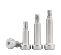 Tornillo de cabeza hueca hexagonal de acero inoxidable 304 A2, M2, M2.5, M3, M4, M5, M6, M8, M10, con hombro, con cojinete(3mm,D5-M4(5pcs))