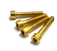 Tornillo de Cabeza Hueca Hexagonal de Titanio, Color Dorado, gr5, E010, M3, M4, M5, M6, M8, M10