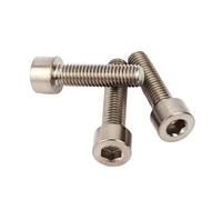 Tornillo de cabeza hueca hexagonal M8 de titanio puro GR2 M8 * 10/15/20/25/30/35/40/45/50/60/70/80/90/100(50pcs,M8x30)