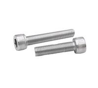 Tornillo de cabeza hueca hexagonal, M8 M10 M12, paso 0,75 1 1,25 1,5 mm, acero inoxidable 304 A2-70, rosca fina, cabeza redonda(2Pcs M10x1x35mm)