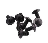 Tornillo de cabeza plana con arandela y cruz negra for carcasa de PC, montaje en placa base, tornillos for computadora M2, M2.5, M3, M4, M5(50pcs,M2x6mm)