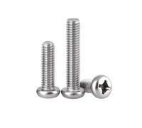 Tornillo de cabeza plana de 1/4-20 x 2 pulgadas (paquete de 10), accionamiento Phillips, acero inoxidable 304 18-8, acabado brillante, rosca totalmente a máquina