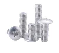 Tornillo De Cabeza Plana Grande De Aluminio M5-M6 20 Piezas | Perno De Cabeza Ovalada Agrandada GB973 8-35 Mm(25mm,M5)