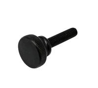 Tornillo de cabeza plana moleteada, Tornillos moleteados de acero al carbono galvanizados Multicolor M3-M10 4-50 mm 1/2/5 piezas(Black,12MM-2PCS M6)