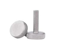 Tornillo de cabeza plana moleteada, Tornillos moleteados for pulgar M3-M8, acero, níquel, cabeza plana, apriete a mano, computadora, 2-10 piezas(M8X25 2PCS)