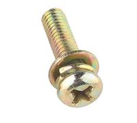 Tornillo de cabeza plana redonda en forma de cruz de zinc coloreado M3 M4 M5 M6 M8 Arandela plana Junta de resorte Perno de ensamblaje Tornillo combinado(M8x20x14 (20pcs))