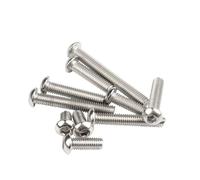 Tornillo de cabeza redonda hexagonal M6 de acero inoxidable 304, 8, 10, 50, 60, 90, 95 y 100 mm(M6x130mm 2pcs)