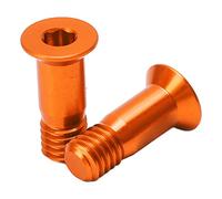 Tornillo de Cambio Trasero para Bicicleta, 2 Uds., Tornillos de Aleación de Aluminio, Sujetadores para Cambio Trasero(Naranja)