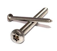 Tornillo de chapa con punta forma C 5,5 x 32 DIN 7981 T6, acero inoxidable A2, número 50 tornillos de cabeza plana con cabeza Torx TX