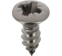 Tornillo de chapa de acero inoxidable A4 avellanado Pozidrive, 3,5 mm x 10 mm, DIN 7983, lote de 30