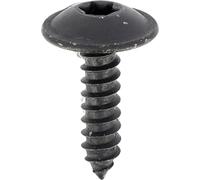 Tornillo de chapa de cabeza ancha para interior RLX Huella Torx en blíster, 4,2 mm x 16 mm, zinc negro, lote de 5