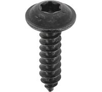 Tornillo de chapa de cabeza redonda grande RLX Torx en blíster, 4,2 mm x 16 mm, NFE 25-655, zinc negro, lote de 20