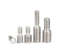 Tornillo de conversión, 5 piezas M3-M16 304, adaptador cámara acero inoxidable, varilla roscada doble extremo, tornillo reductor transferencia, perno(M5x10-M10x10)