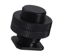 Tornillo de conversión de soporte de micrófono de 5/8 a 1/4 tornillo de doble capa adaptador de montaje de tornillo de rosca para cámara réflex digital trípode intermitente