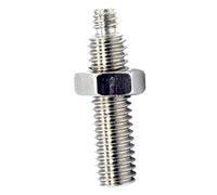 Tornillo de Doble Uso, Adaptador de 1/4 y 3/8, Tornillo Macho para trípode con Cabeza de Bola, monopié, Cromado, 1 Unidad | Adaptador Macho 3/8