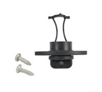 Tornillo de drenaje de barco de 18 mm cautivo con anillo O, accesorio de drenaje de travesaño de plástico negro para pozos de peces, casco de cofres de hielo, incluye 2 tornillos