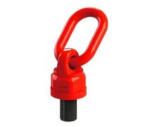 Tornillo de elevación giratorio universal G80 de 0,3 T a 2,6 toneladas, con punta de matriz y anillo de perno, hebilla de 42 CrMo, articulación giratoria métrica de 360 grados.(M14X31.8MM 1.12-2T)