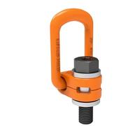 Tornillo de elevación giratorio universal G80 de 0,3 T a 2,6 toneladas, con punta de matriz y anillo de perno, hebilla de 42 CrMo, articulación giratoria métrica de 360 grados.(M16X2 1.5T)