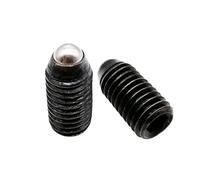 Tornillo de empuje de resorte con bola, Paquete de tornillos fijación hexagonales acero inoxidable 304 y grado 12,9 M3-M16 6-50 mm(Grade 12.9 Steel,12MM-M4 10PCS)
